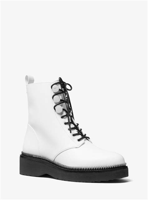 Tavie Leather Combat Boot 